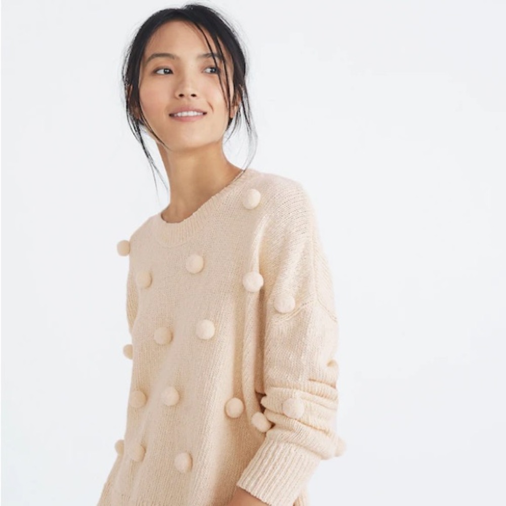 Madewell Pom-Pom Pullover Sweater